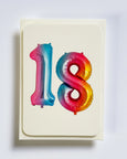Canonbury Press - Birthday Balloon No.18 Greeting Card