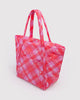 Baggu - Cloud Bag - Pink Star Plaid *PRE-BOOK dispatch after Oct 16th *