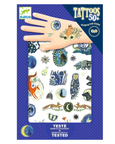 Djeco - Nighttime Reflections - Glow in the Dark Temporary Tattoos