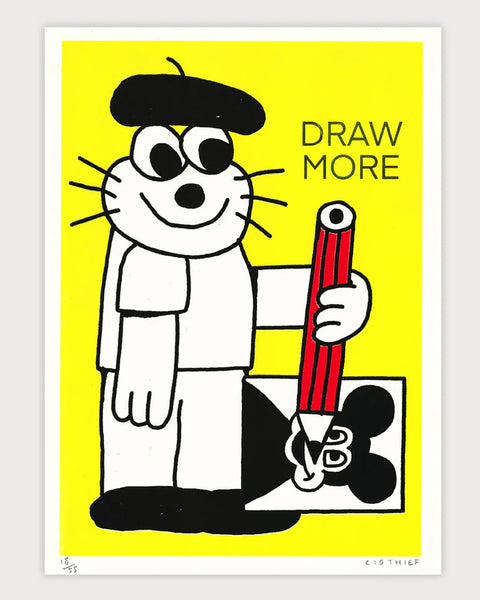 Jumbo Press - Draw More A3 Print (Limited Edition)