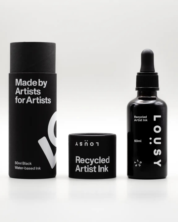 Lousy - Black 50ml Recycled Artist Ink