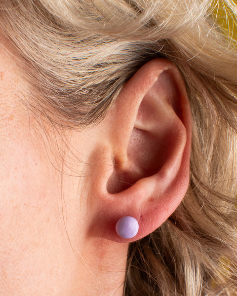 Emily Green - Lilac Mini Stud Earrings