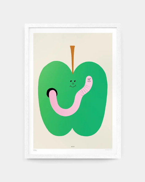 Evermade - Wormy by Holly St Clair - A3 Giclee Print
