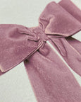 Canonbury Press - Baby Pink Velvet Bow Greeting Card