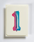 Canonbury Press - Birthday Balloon No.1 Greeting Card