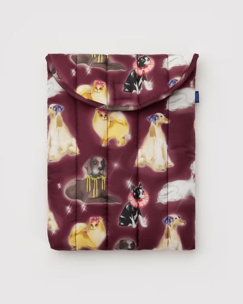 Baggu - Puffy Laptop Sleeve - 13/14 inch - Fancy Dogs