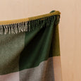 TBCo - Recycled Wool Blanket in Green Frame Check