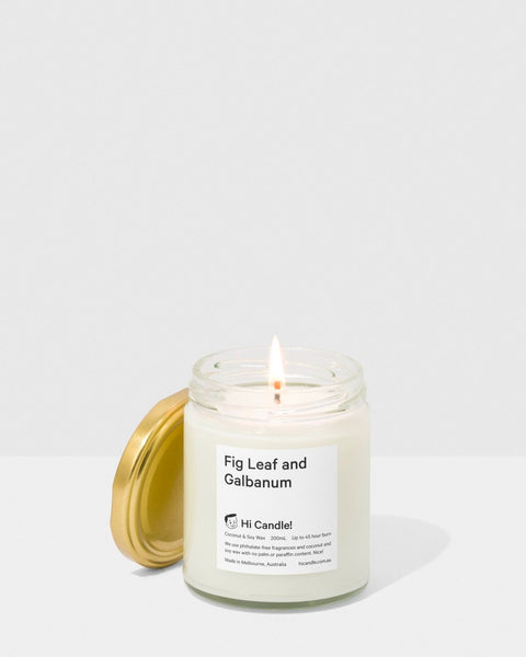 Hi Candle! Fig Leaf and Galbanum