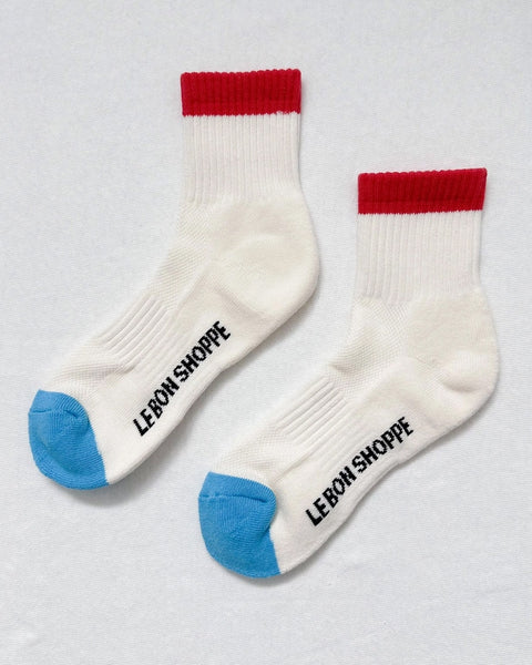 Le Bon Shoppe - Girlfriend Socks - Blue Red