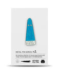 Studio Arhoj - Metal Pin: Series #2 - Blue Glitter Ghost