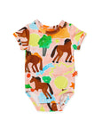 Halcyon Nights - Short Sleeve Bodysuit - Giddy Up