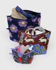 Baggu - Go Pouch Set - Night Orchard
