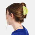 Chunks - Suki Claw - Lime + Cream Plaid