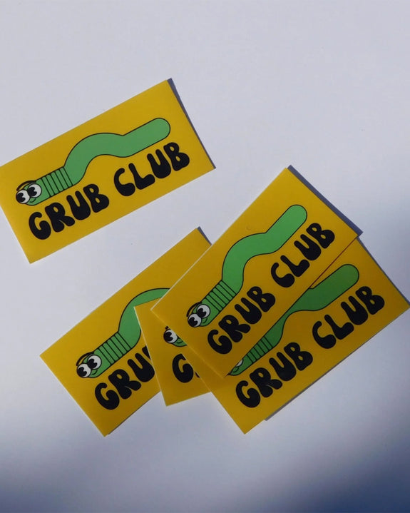 Carla Adams - Grub Club vinyl Sticker