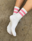 Le Bon Shoppe - Her Socks - Pink Stripe