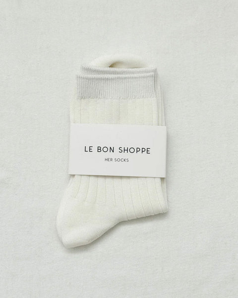 Le Bon Shoppe - Her Socks - Classic White