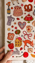 Martina's Tiny Store - (Most Popular) Illustrated Large Scrapbooking Stickersheet