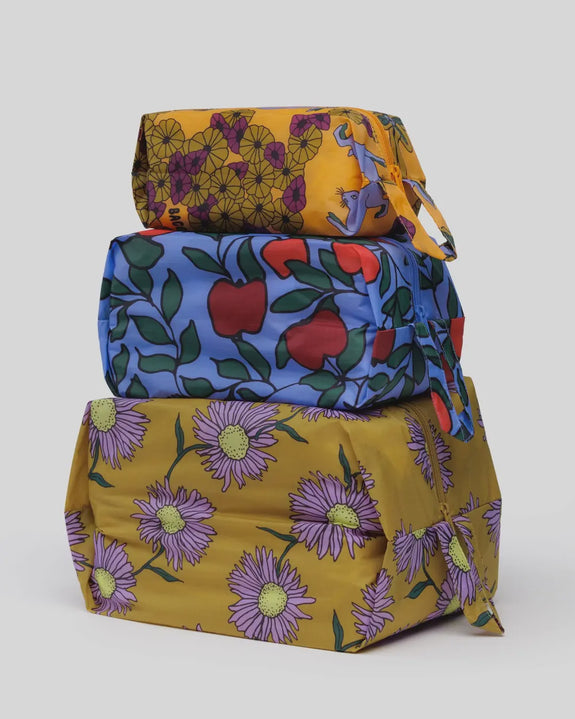 Baggu - 3D Zip Set - Night Orchard