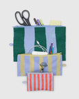 Baggu - Flat Pouch Set - Painted Stripe