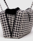 Baggu - Nylon Bowler Bag - Black & White Gingham