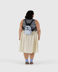 Baggu - Mini Nylon Backpack - Light Blue Gingham