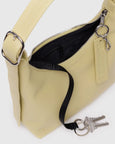Baggu - Mini Recycled Leather Shoulder Bag - Straw