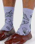 Baggu - Crew Sock - Shells Light Blue