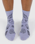 Baggu - Crew Sock - Shells Light Blue