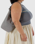 Baggu - Small Nylon Sling - Black & White Gingham