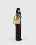 Baggu - Recycled Leather Shoulder Bag - Straw