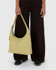Baggu - Recycled Leather Shoulder Bag - Straw