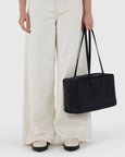 Baggu - Medium Nylon Bowler Bag - Black