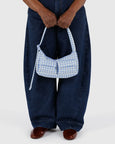 Baggu - Cargo Shoulder Bag - Light Blue Gingham