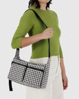 Baggu - Medium Cargo Crossbody Bag - Black & White Gingham