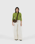 Baggu - Small Recycled Leather Crescent Bag - Brown