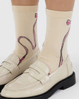 Baggu - Crew Sock - Pink Bow