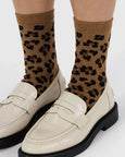 Baggu - Crew Sock - Dark Leopard