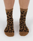Baggu - Crew Sock - Dark Leopard