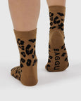 Baggu - Crew Sock - Dark Leopard