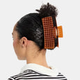 Chunks - Jumbo Box Claw - Caramel Plaid