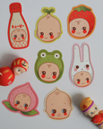 Natamori - Kewpie Sonny Peach - Die Cut Sticker