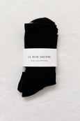 Le Bon Shoppe - Knee High Boyfriend Socks - Black