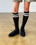 Le Bon Shoppe - Knee High Boyfriend Socks - Black