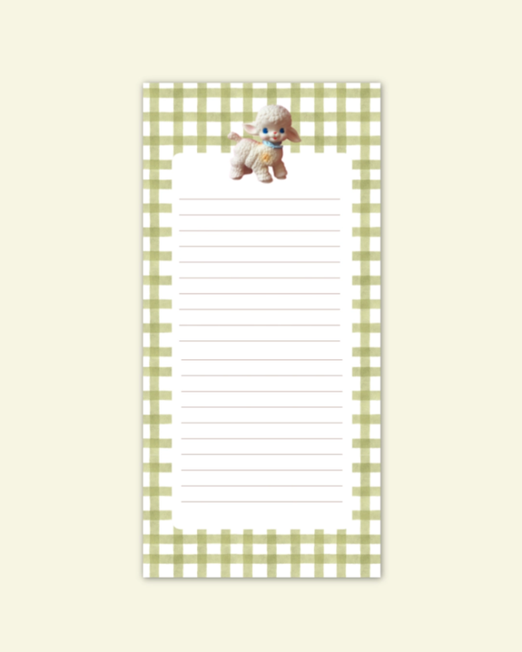 Shellflower - Lamb - Memo Pad