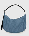 Baggu - Large Nylon Crescent Bag - Digital Denim