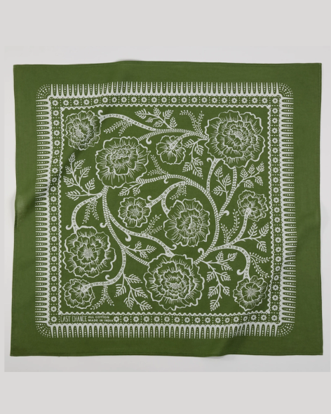 Last Chance Textiles - Cotton Ramble Bandana - Cactus