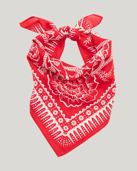 Last Chance Textiles - Cotton Ramble Bandana - Red