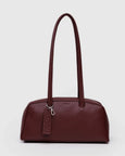 Baggu - Recycled Leather Bowler Bag - Mahogany