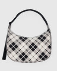 Baggu - Large Nylon Crescent Bag - Mixed Plaid
