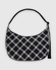 Baggu - Large Nylon Crescent Bag - Mixed Plaid